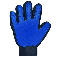 Handske för att borsta pälsen med silikonknoppar för katter och hundar