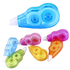 Korrekturbandset i färgat förpackning med dragkedja, 6 stycken