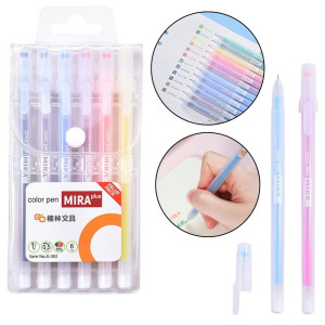 Set med Gel Pennor Intensiva Färger Kontor Skola 12 stycken