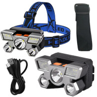 Pannlampa LED med 4 ljuslägen Justerbar rem Vattentät