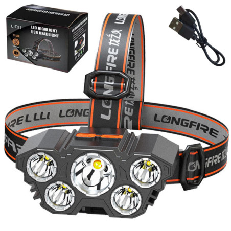 Pannlampa LED Pannlampa 5 dioder Rörelsesensor 4 Ljuslägen