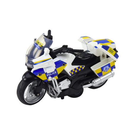 Polisens motorcykel med friktionsdrift på batteri ljus ljud