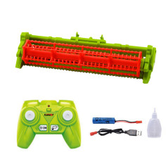 Skördetröska med spannmålsskärbord 2i1 Fjärrstyrd RC Rökeffekt 2.4G