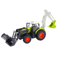 Jordbruks traktor med roterande skopa och grävskopa 2-i-1 Fjärrstyrd 2,4G