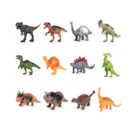 Dinosaurier Figursats Park Tillbehör Låda 46 Delar
