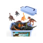 Dinosaurier Figursats Park Tillbehör Låda 46 Delar