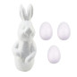 Målningsset för att dekorera styroporfigurer Kanin 3 ägg Färger