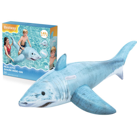 Uppblåsbar hajmadrass 183 x 102 cm Bestway 41405