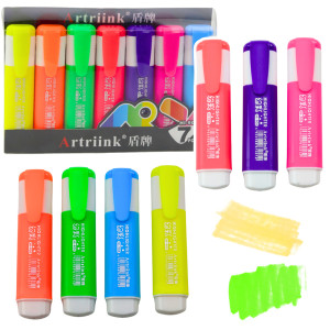 Set med Färgglada Neonmarkörer 7 st