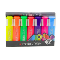 Set med Färgglada Neonmarkörer 7 st