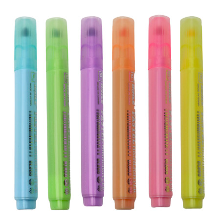 Set av Färgglada Skol- och Kontorshighlighters 6 st.