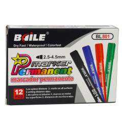 Permanent vattenfast blå marker 2,5-4,5 mm
