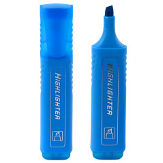 Marker för anteckningar skol- och kontorsmaterial neonintensiv blå