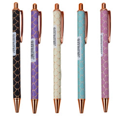 Pennan Automatisk Metall Effekt Skal Bläck Blå 1,0 mm