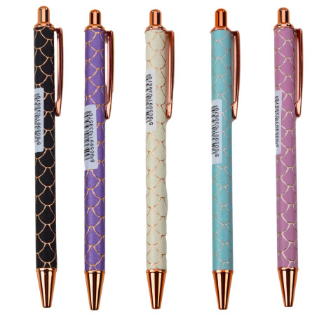 Pennan Automatisk Metall Effekt Skal Bläck Blå 1,0 mm