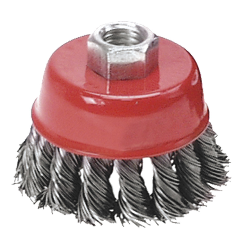 Borste förborstad förstärkt 100 mm x M14 Borste förborstad förstärkt 100 mm x M14