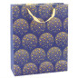 Presentpåse Elegant med Guldiga Stjärnor Marinblå 32 x 26 x 12 cm