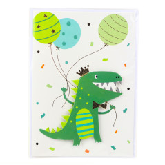 Gratulationskort 3D Enhörning Elefant Groda Dinosaurie + Kuvert | HandlaSmidigt.se