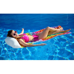 Uppblåsbar Regnbågsbadmadrass 216 x 80 cm Bestway 44107