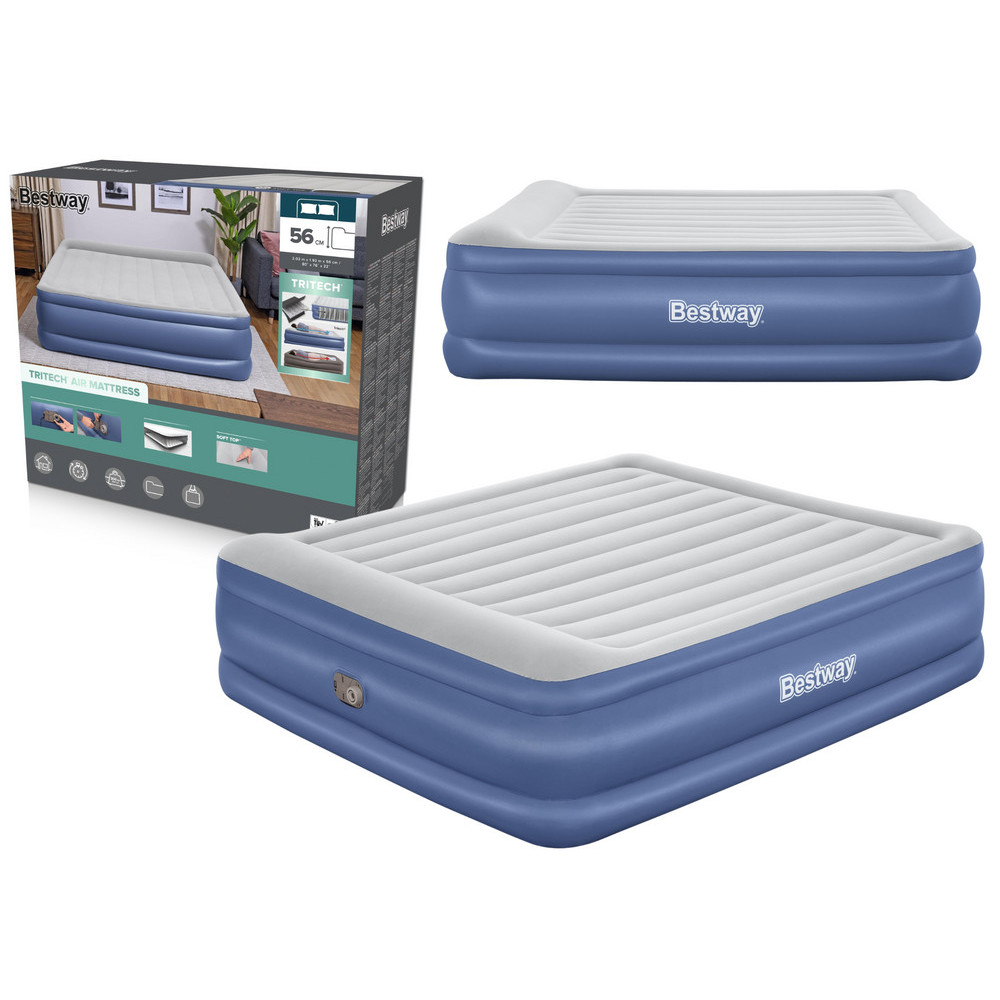 Materac Dmuchany 203 x 193 x 56 cm Bestway 67692 Materac Dmuchany 203 x 193 x 56 cm Bestway 67692