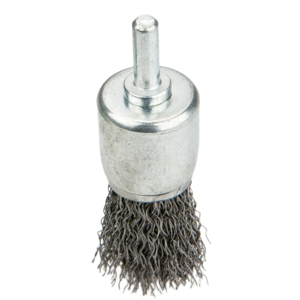 Stålborstborste med penselhandtag med en diameter på 24 mm. Stålborstborste med penselhandtag med en diameter på 24 mm.