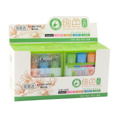 Set med dubbelspetsiga färgpennor 4 st