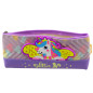 Pennfodral Skolmaterial med Enhörning Lila 20 x 8,5cm