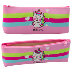 Pennfodral Skol Flicka Enhörning Pastellrosa