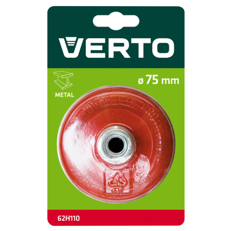 Borste med trådfront 75 mm x M14