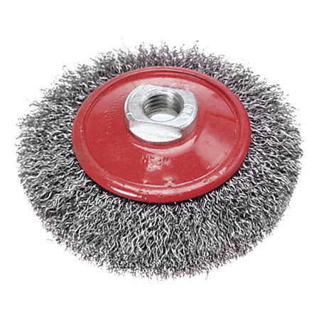 Rund stålborstborste böjd 100 mm x M14