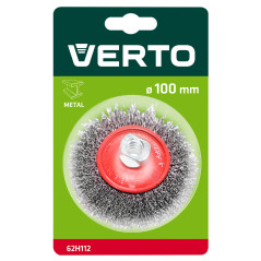 Rund stålborstborste böjd 100 mm x M14