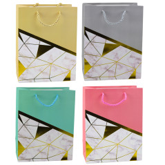 Presentpåse Geometriska Mönster Marmor 23 x 18 x 10,5 cm