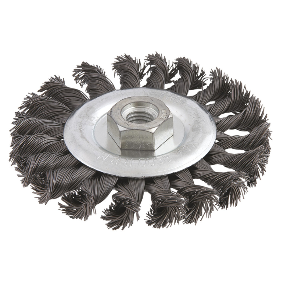 Rund ståltrådsborste 115 mm x M14 Rund ståltrådsborste 115 mm x M14
