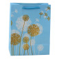 Presentpåse med guldiga blåsor 23 x 18 x 10,5 cm