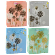 Presentpåse med guldiga blåsor 32 x 26 x 12cm