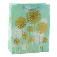 Presentpåse med guldiga blåsor 32 x 26 x 12cm