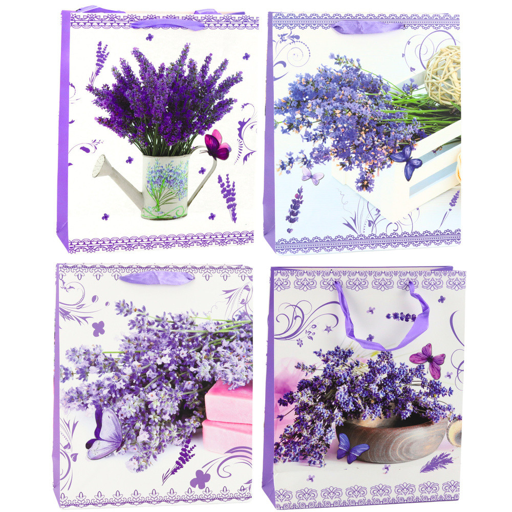 Papperspåse Present Lavendel 32 x 26 x 12 cm