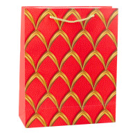 Torba Prezentowa Elegancka Złote Zdobienia  32 x 26 x 12 cm