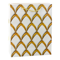 Torba Prezentowa Elegancka Złote Zdobienia  32 x 26 x 12 cm