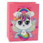 Papperspåse Presentpåse Katter Glittrande Rosa 23 x 18 x 10,5 cm