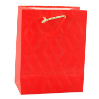 Papperspåse Elegant Presentpåse med Guldiga Mönster 23 x 18 x 10,5 cm