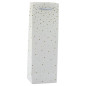 Presentpåse för vinflaska i papper med guldprickar 35 x 12 x 9 cm