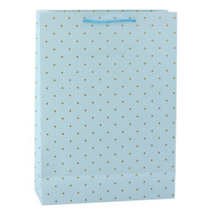 Presentpåse Klassisk Med Guldprickar 41 x 30 x 12 cm