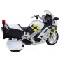 Motorcykel Polis Metall Ljus Ljud Vit 112