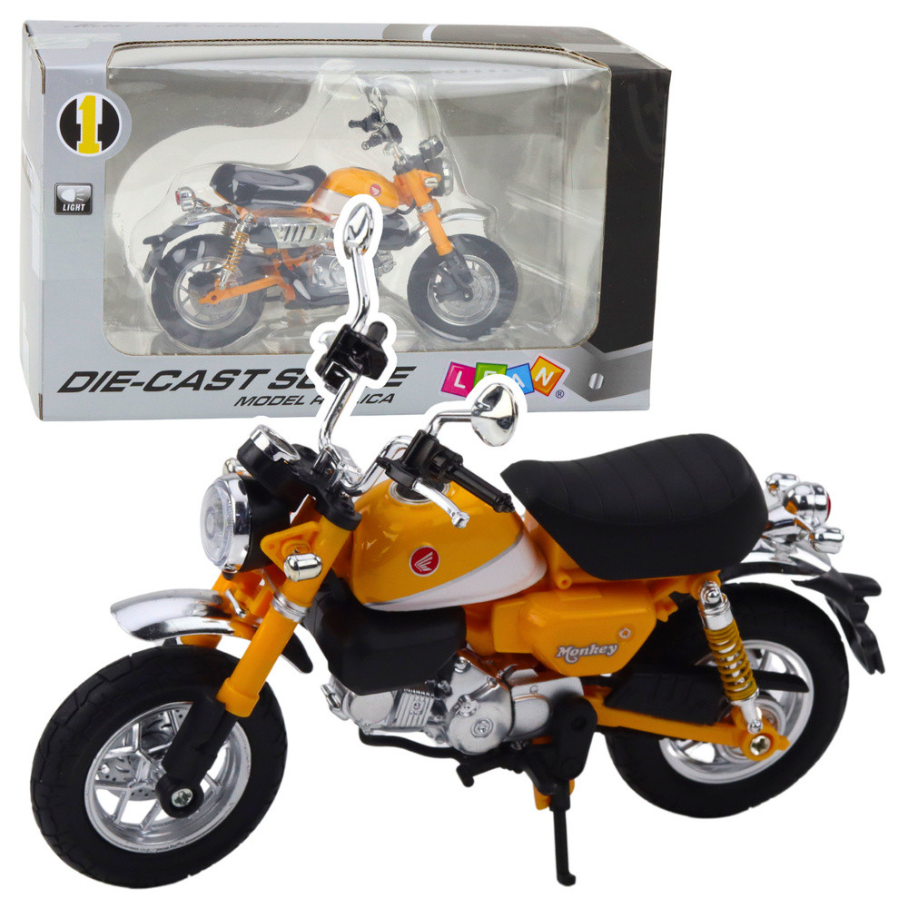 Motocykl Retro Klasyczny Metalowy Światła Żółty 112