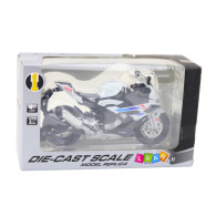 Motorcykel Sport Metall Ljus Ljud Vit S1000 112