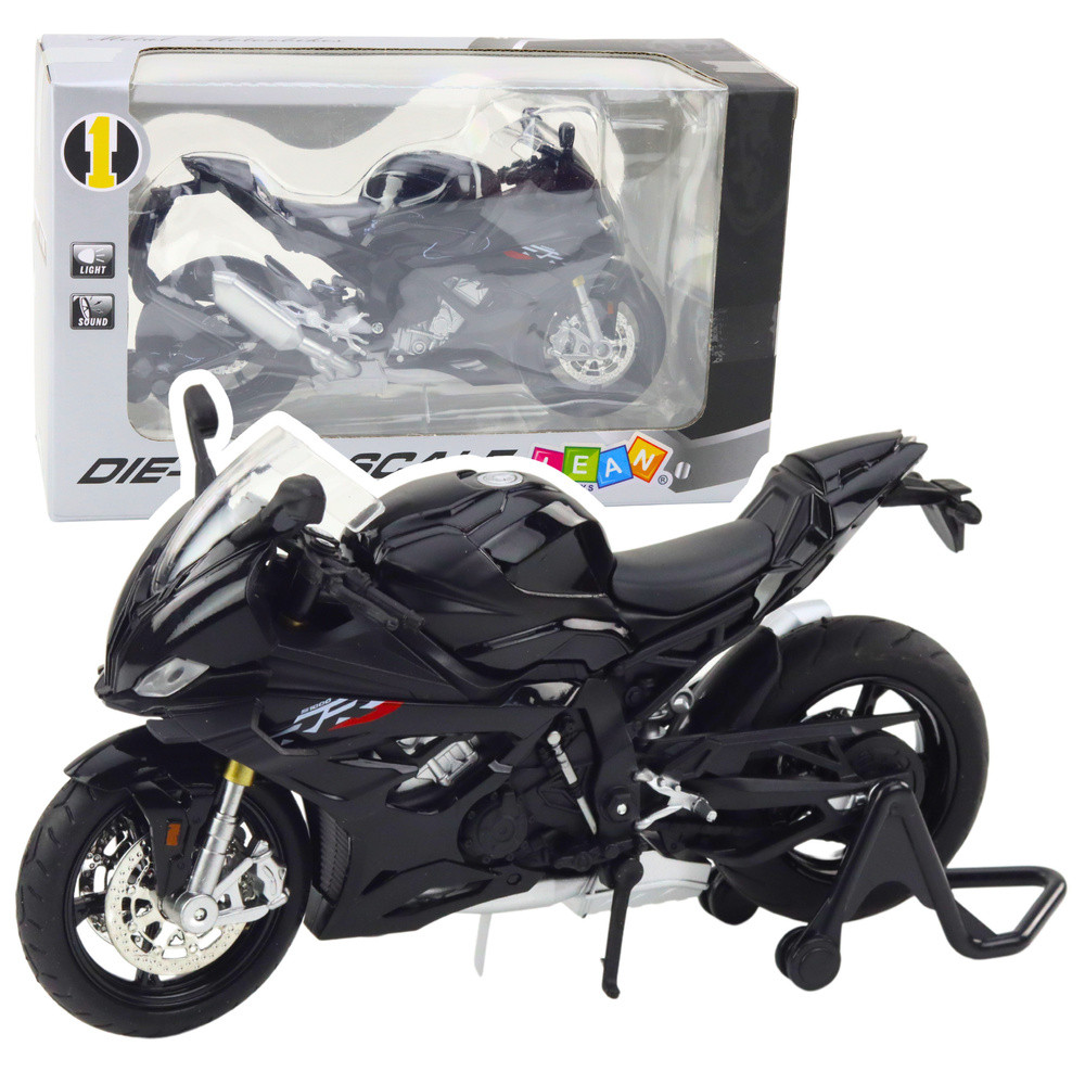 Motorcykel Sport Metall Ljus Ljud Svart S1000 112