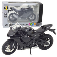 Motorcykel Sport Metall Ljus Ljud Silver Element Svart 112