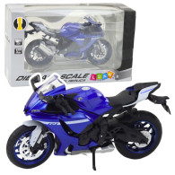 Motorcykel Sport Metall Ljus Ljud Blå R1 112
