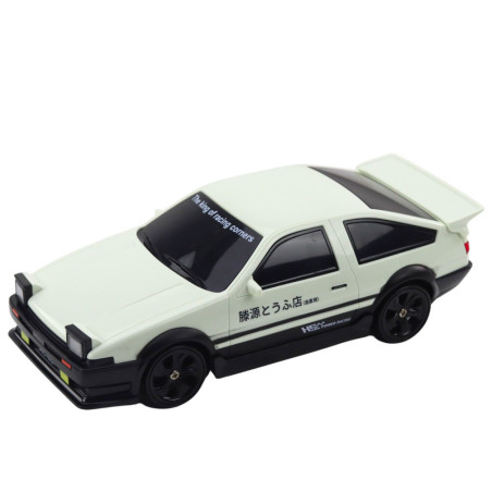 Bilmodell för drifting med utbytbara hjul, fjärrstyrd RC 4WD, vit